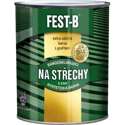FEST-B 2v1 barva na střechy a kov S2141 0,8kg světle šedá