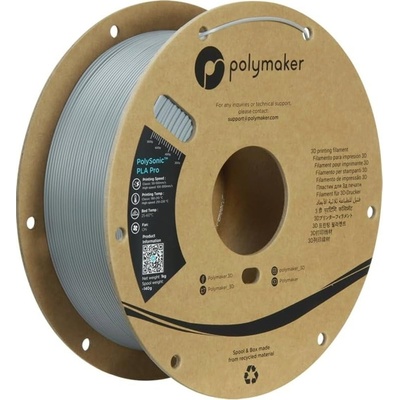 Polymaker PolySonic PLA Pro Grey - 1, 75 mm / 1000 g (PA13003)