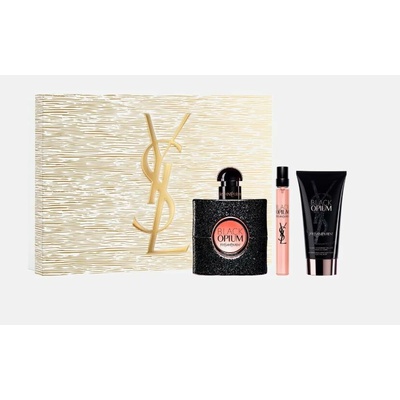 Yves Saint Laurent Black Opium EDP 90 ml + EDP 10 ml + tělové mléko 50 ml dárková sada