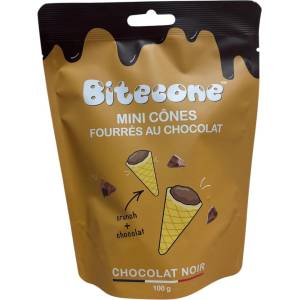 MILTONAS Bitecone вафлени фунийки черен шоколад