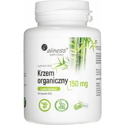 Aliness Organický kremík z bambusových výhonkov 500 mg 100 veg. kapsúl
