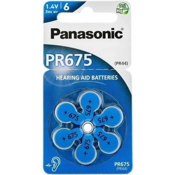 Panasonic baterie do naslouchadel 6ks PR675(PR44)