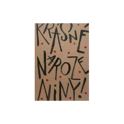 Přáníčko BeBechy – recyklovaný papír - Narozeniny