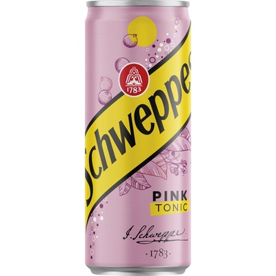 Schweppes Pink Tonic plech 24 x 330 ml