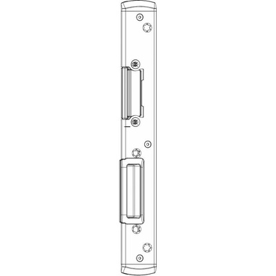 MACO Hlavní protikus EH pro el. otvírač pro PVC pravý U-6/32/9 1 mm přítlak