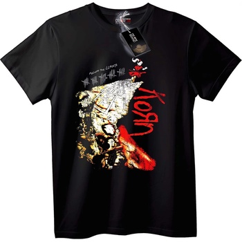 NOONEBRAND Тениска Разкъсан лъв - L, Black