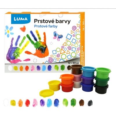 Luma barvy prstové 12 barev 30ml