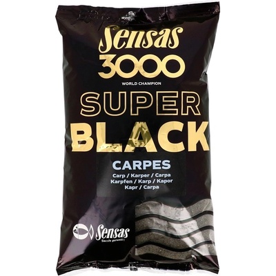 Sensas Krmivo 3000 Super Black Carpes 1kg