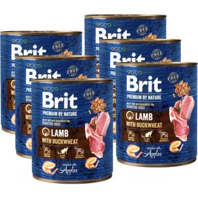 Brit Premium by Nature Агнешко с елда 6x800г