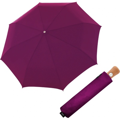 Doppler Bellino Nickel matt Oxford plně automatický luxusní deštník červený