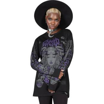 Image 1 of KILLSTAR унисекс тениска с дълъг ръкав KILLSTAR - Allergra - черно - KSRA009898