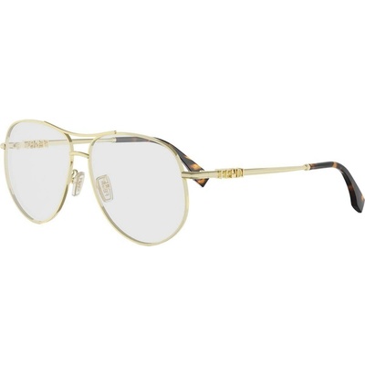Fendi Fendigraphy Yellow Pilot Eyeglasses