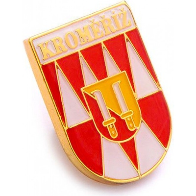 Odznak (pins) Kroměříž 2x1,5 cm - farebný