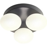 Redo Group 01-4308 - LED таванно осветително тяло за баня OVUM 3xLED/5W/230V IP44 черно (UN1981)