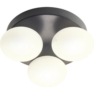 Redo Group 01-4308 - LED таванно осветително тяло за баня OVUM 3xLED/5W/230V IP44 черно (UN1981)