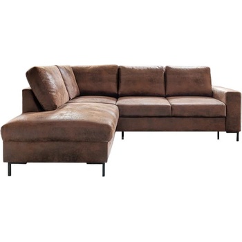 Miuform Кафяв разтегателен ъглов диван от изкуствена кожа (ляв ъгъл) Lofty Lilly - Miuform (682TOH45)