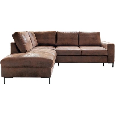 Miuform Кафяв разтегателен ъглов диван от изкуствена кожа (ляв ъгъл) Lofty Lilly - Miuform (682TOH45)