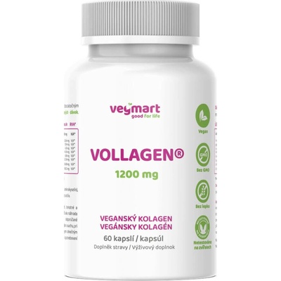 Vegmart Vollagen 1200 mg veganský kolagen 60 kapsúl