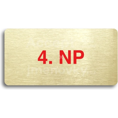 ACCEPT Piktogram 4. NP - zlatá tabulka - barevný tisk bez rámečku