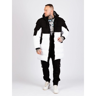 Cipo & Baxx pánska bunda CM206 BLACK Biela