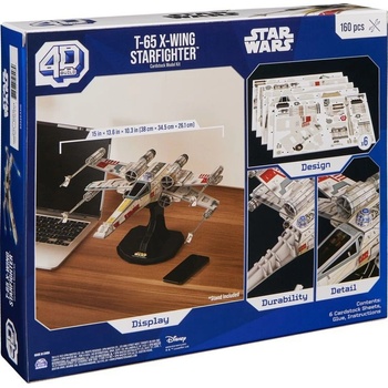 4D BUILD 3D Puzzle Star Wars: Stíhačka X-Wing 160 ks