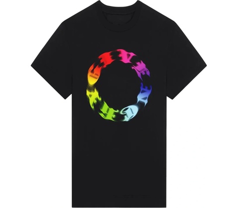 Givenchy Rainbow Circle Black tričko