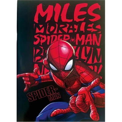 Gim Linkovaný sešit Spider Man B5 černý