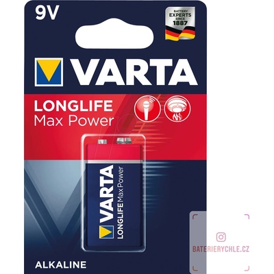 Varta LongLife Max Power 9V 1ks 4722101401