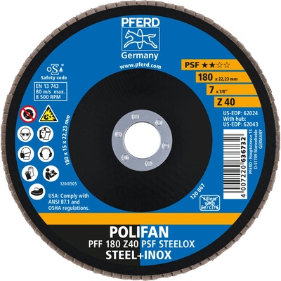 Pferd lamelový brúsny kotúč 180 mm Z40 67664185