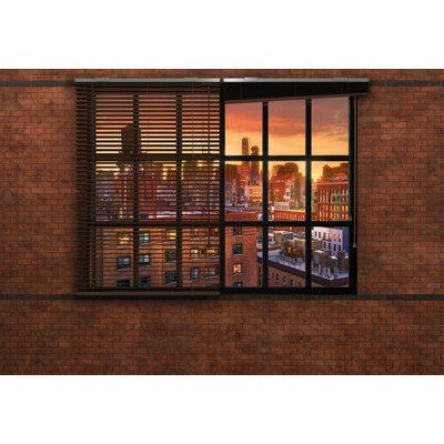 KOMAR 8-882 Papírové fototapety Brooklyn Brick rozměr 368 cm x 254 cm