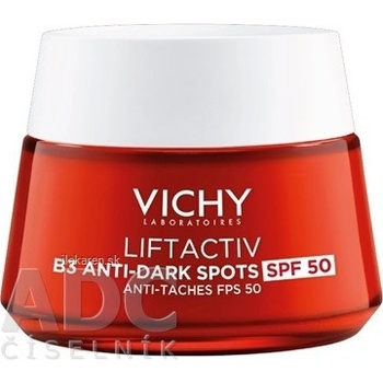 VICHY LIFTACTIV B3 ANTI-DARK SPOTS SPF 50 krém proti pigmentovým škvrnám a vráskam s ochranným faktorom, 50 ml