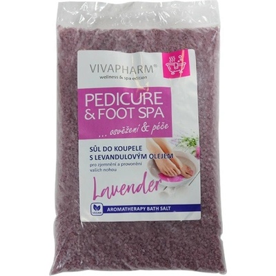 Vivaco Soľ do kúpeľa levanduľa NO STRESS relax&chill 1000 g