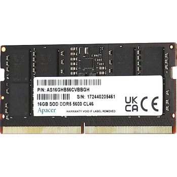 Apacer 16GB DDR5 5600MHz AS16GHB56CVBBGH