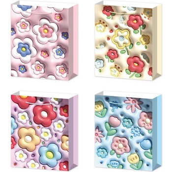 42 х 30 см подаръчна чанта с окраска 3d цветя