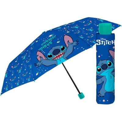 Lilo a Stitch dětský skládací deštník modrý