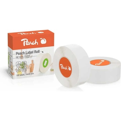 PEACH PE101 14 x 40 mm, 180 ks, bílé
