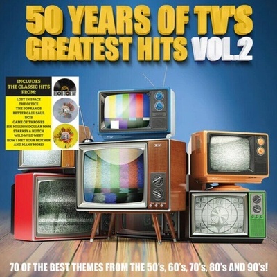 Various Artists - 50 Years of TV Greatest Hits Volume 2 (Splatter) (2 LP) (3700477835408)