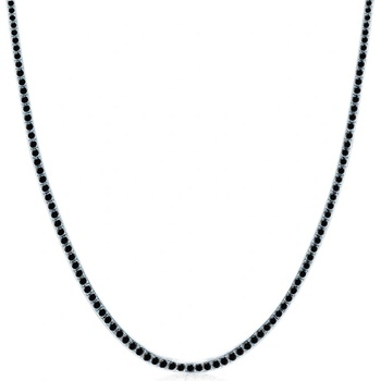 SAVICKI Тенис колие Luminy 3, 0 мм: бяло злато, черни диаманти