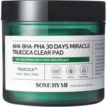 Some By Mi AHA BHA PHA 30 Days Miracle Truecica Clear Pad exfoliačné tampóny pre problematickú pleť 70 ks