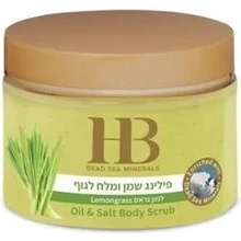 H&B Dead Sea Minerals Aromatický tělový peeling Citrónová tráva 450 g