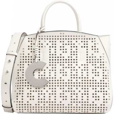 Coccinelle kabelka CONCRETE PERFOREE white