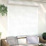 vidaXL Ролетна щора Бял 160 x 150 cm Алуминий и полиреутан (42047062)