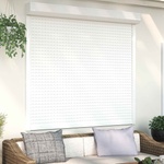 vidaXL Ролетна щора Бял 160 x 150 cm Алуминий и полиреутан (42047062)