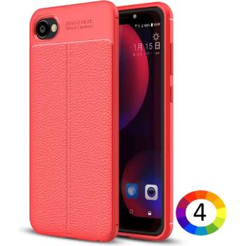 Image 1 of HTC Desire 12 Удароустойчив Litchi Skin Калъф и Протектор