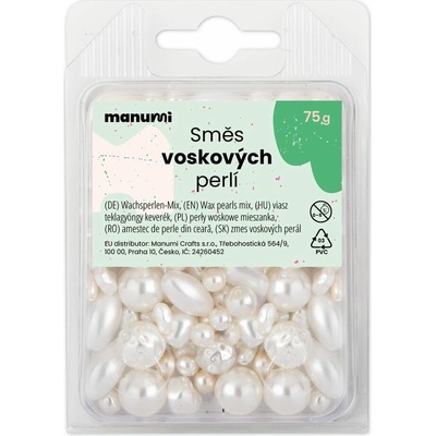 ! Manumi Zmes voskových perál biela - 75 g
