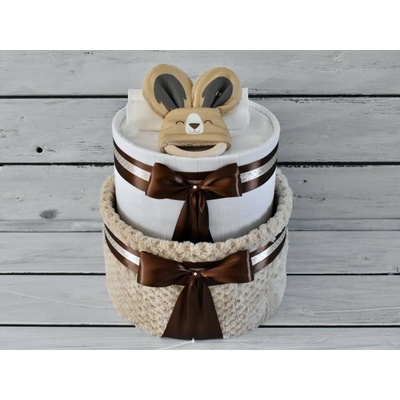 dortNEdort Dvoupatrový plenkový dort s hryzátkem od Ababu – Zbozi.Blesk.cz