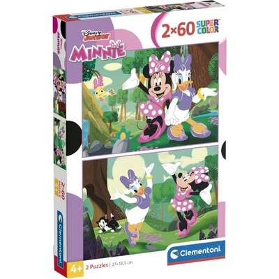 Clementoni Детски пъзел Clementoni от 2 x 60 части - Мини Маус (24815)