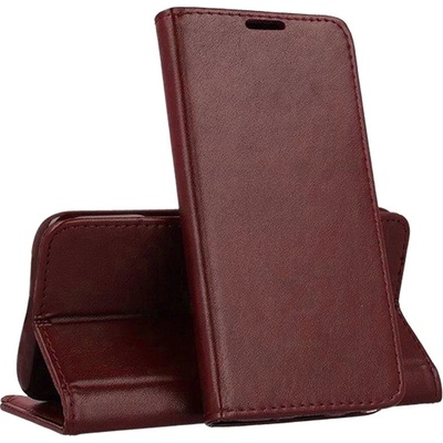 1Mcz Magnetic Book flipové pro Vivo X80 Pro tmavě červené