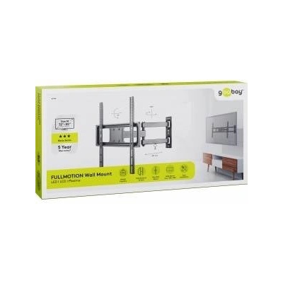 Soporte tv/mon goobay pared negro fullmotion m