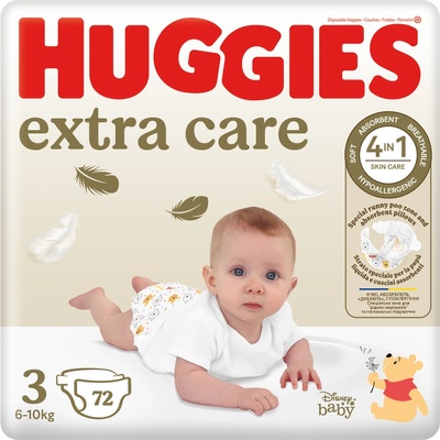 Huggies KIMBERLY-CLARK extra care 3 6-10 kg 72 ks